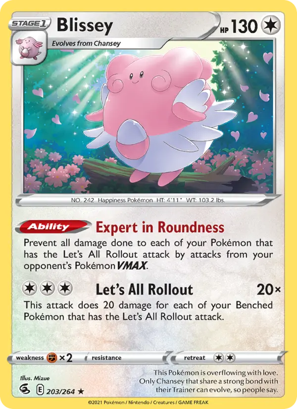 Blissey, Pokémon card