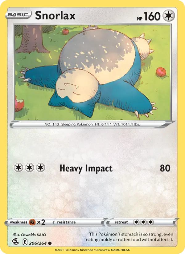 Snorlax, Pokémon card