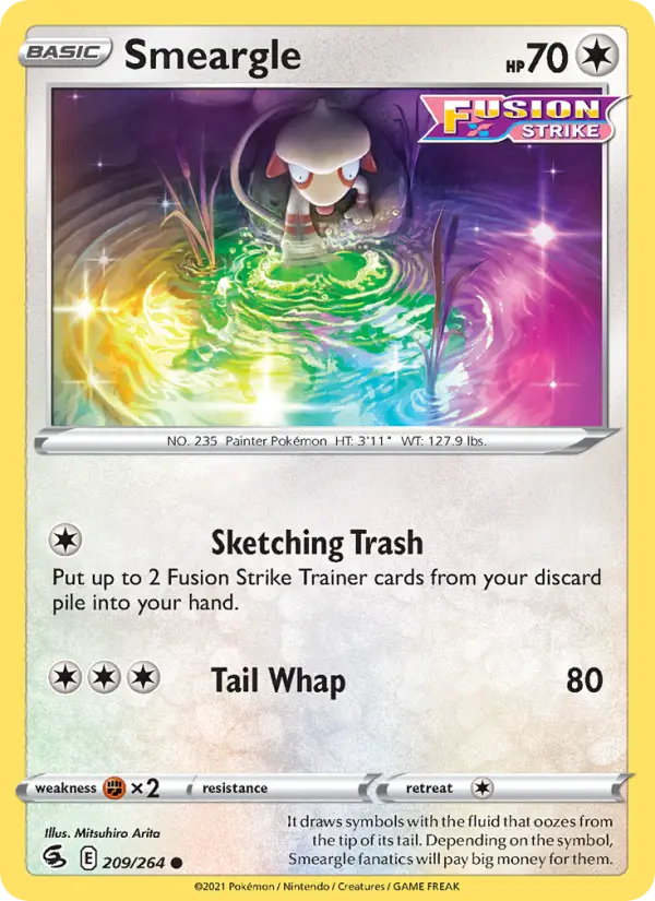 Smeargle, Pokémon card
