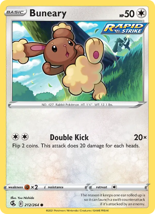 Buneary, Pokémon card