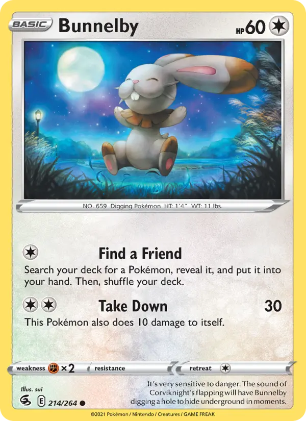 Bunnelby, Pokémon card