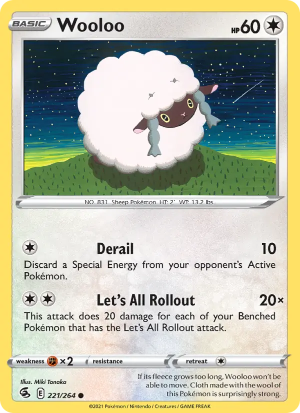 Wooloo, Pokémon card