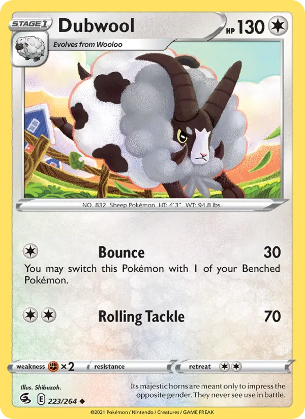 Dubwool, Pokémon card