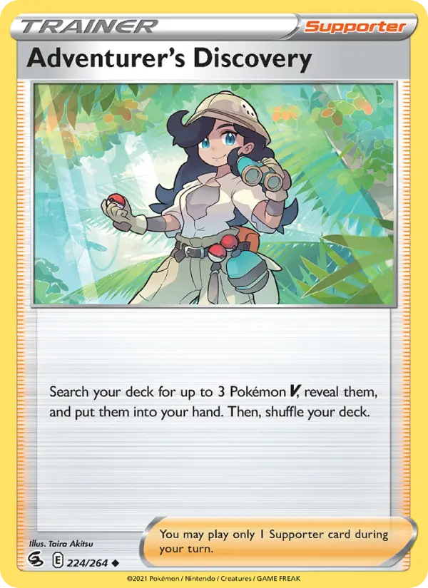 Adventurer's Discovery, Pokémon card