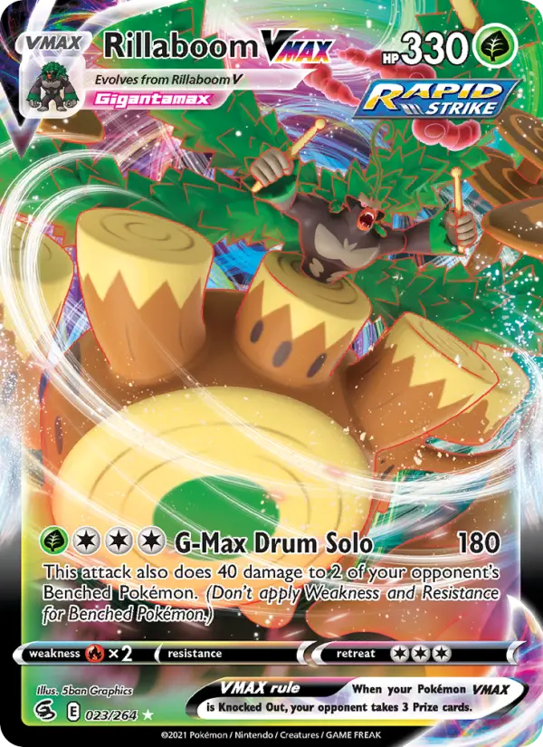 Rillaboom VMAX, Pokémon card