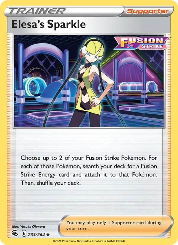 Elesa's Sparkle, Pokémon card