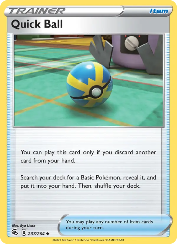 Quick Ball, Pokémon card