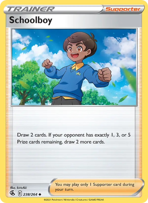 Schoolboy, Pokémon card