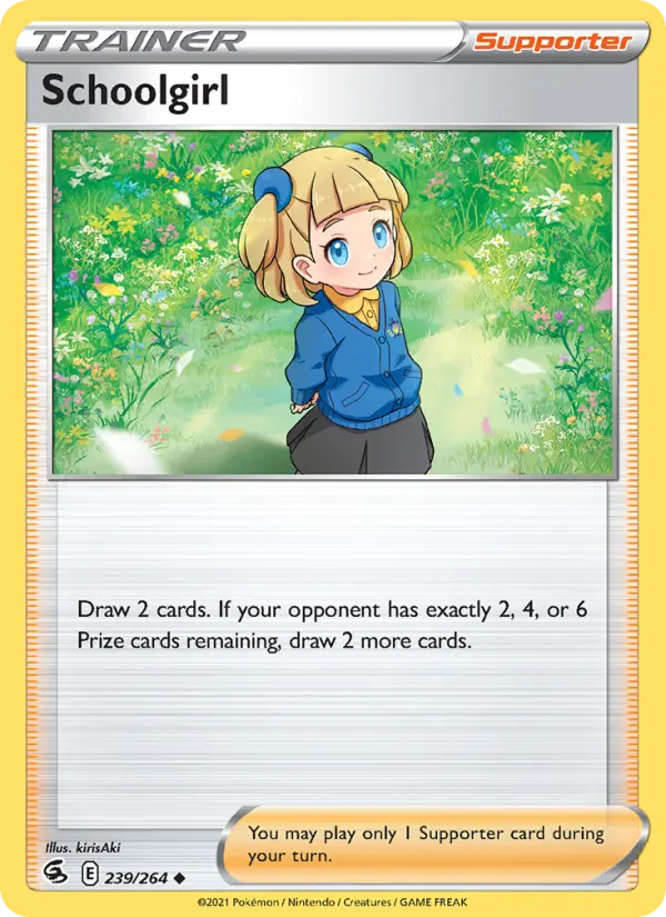 Schoolgirl, Pokémon card