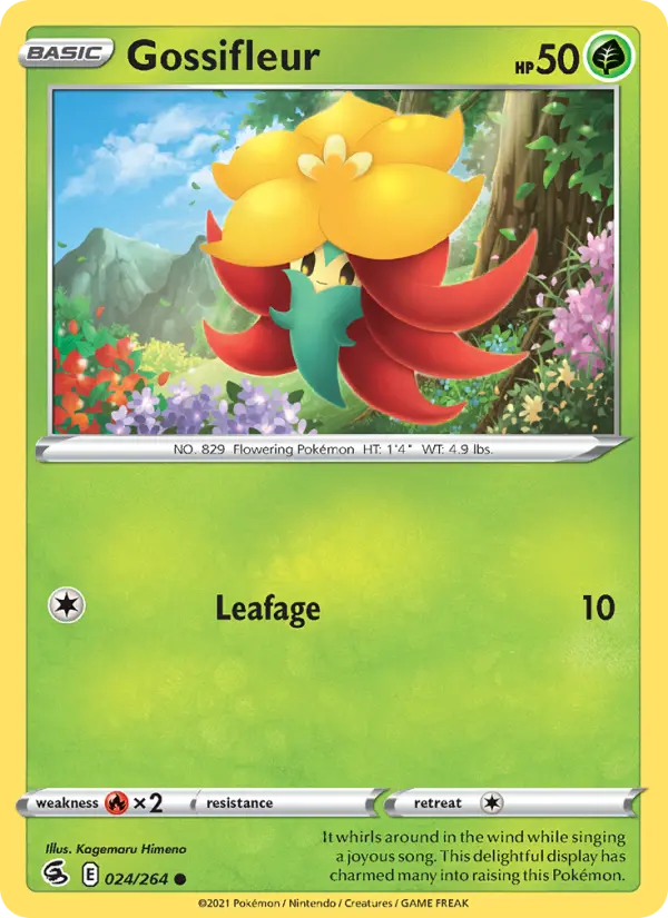 Gossifleur, Pokémon card