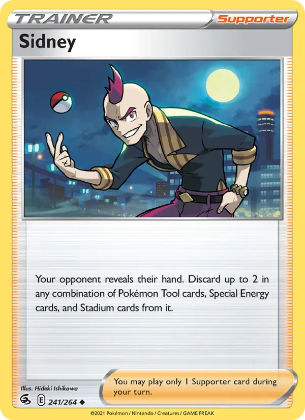 Sidney, Pokémon card