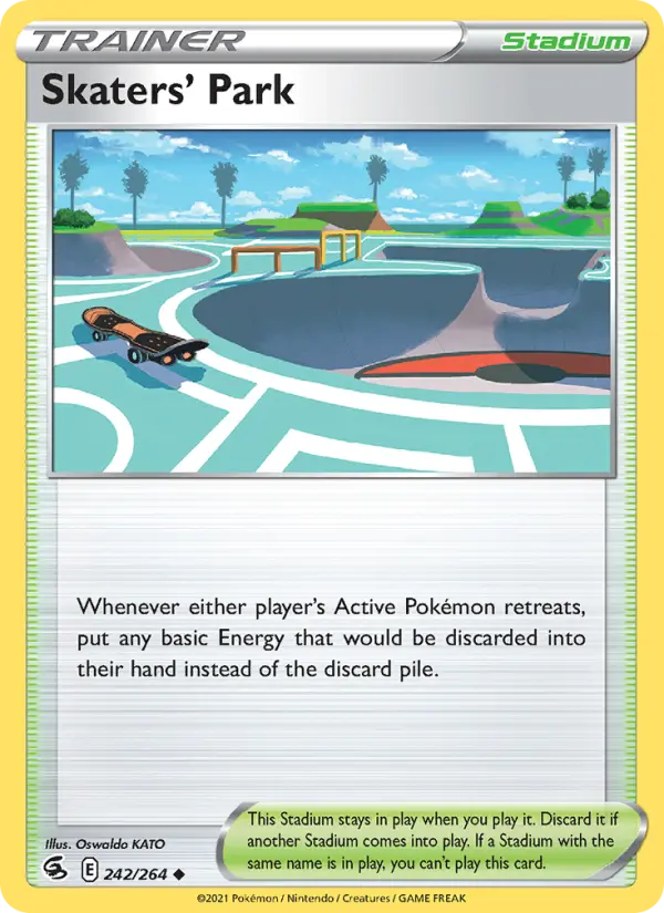 Skaters' Park, Pokémon card