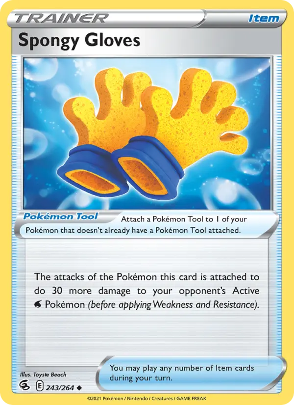 Spongy Gloves, Pokémon card
