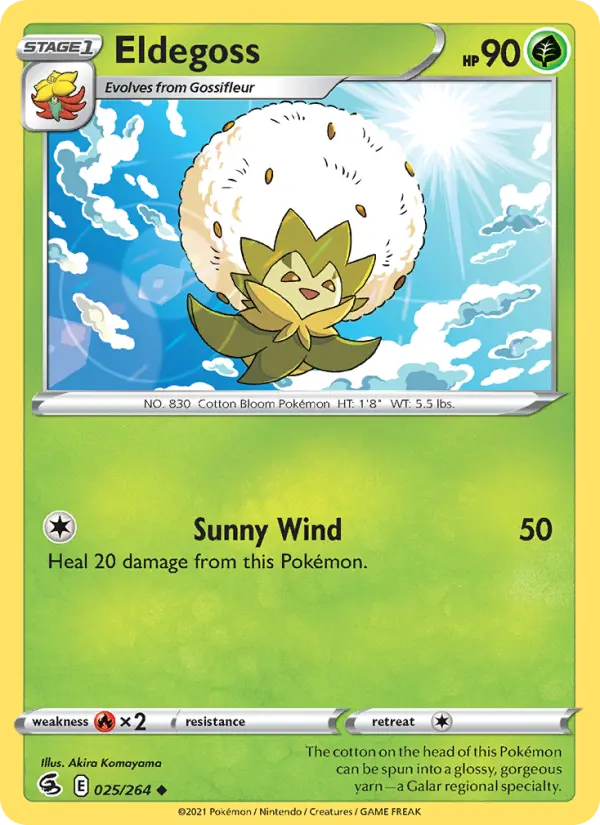 Eldegoss, Pokémon card
