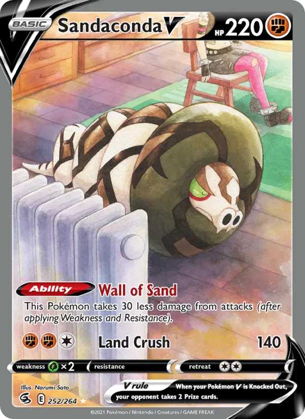Sandaconda V, Pokémon card