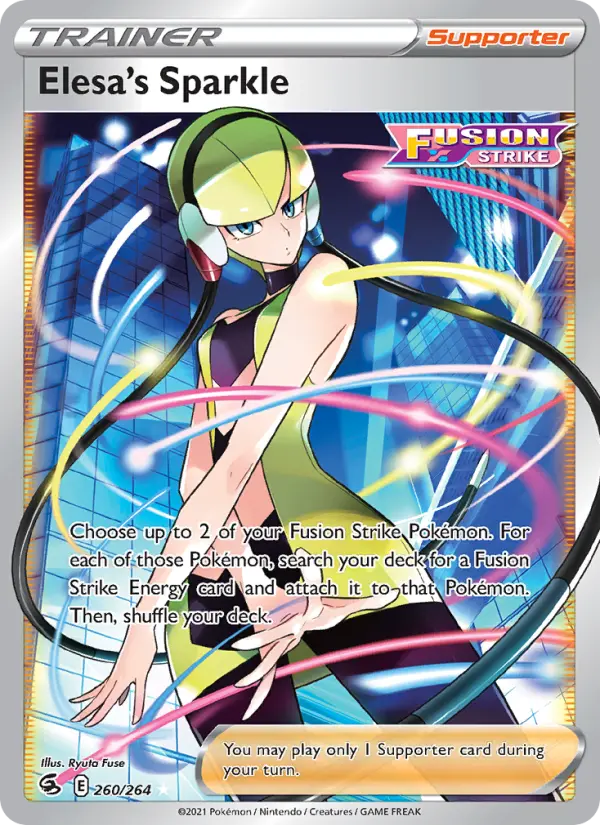 Elesa's Sparkle, Pokémon card