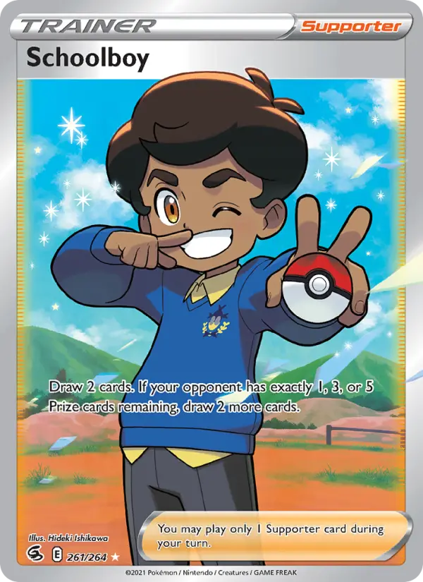 Schoolboy, Pokémon card