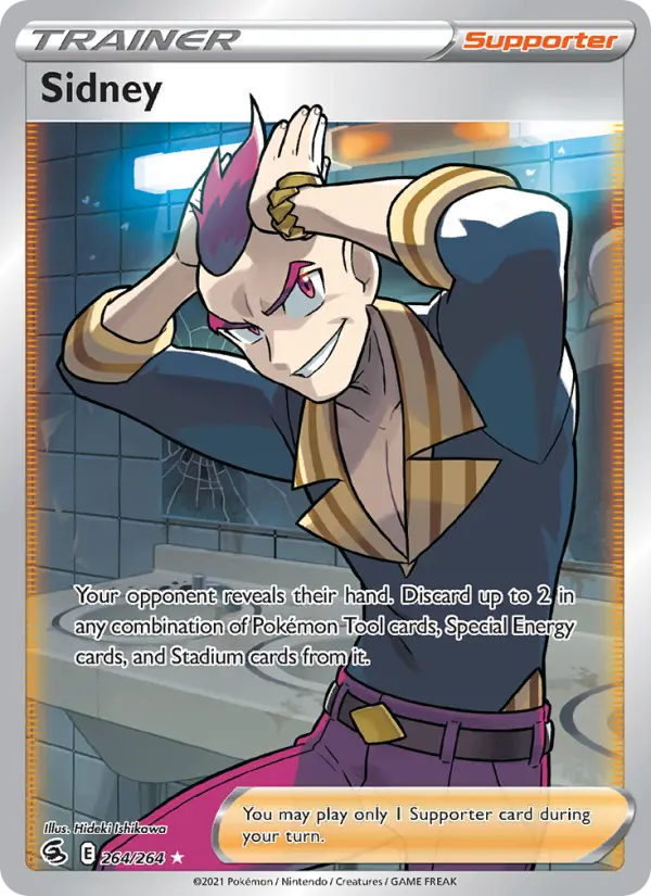Sidney, Pokémon card