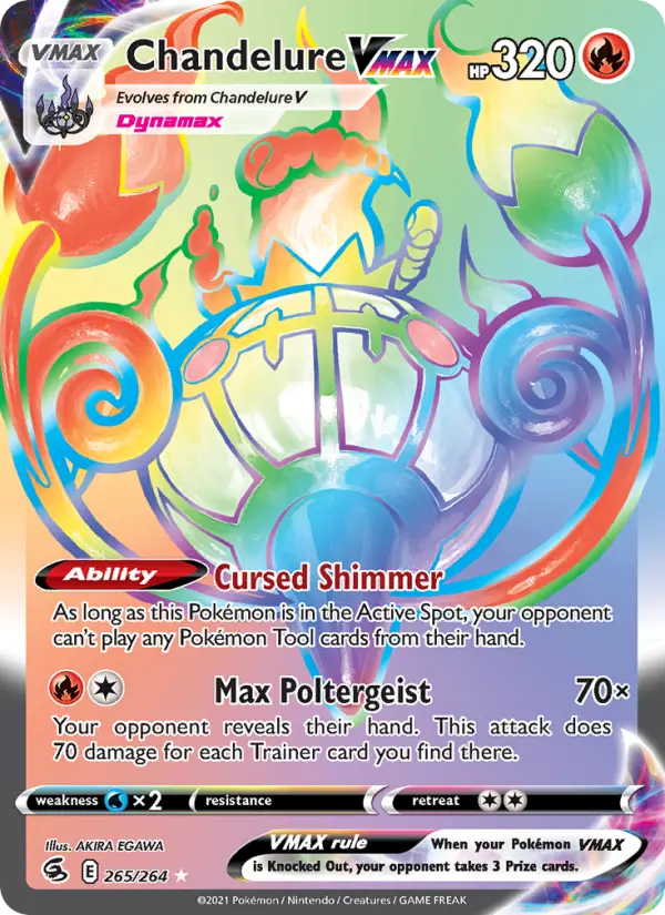 Chandelure VMAX, Pokémon card