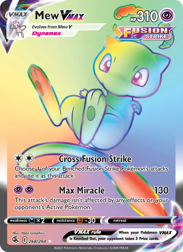 Mew VMAX, Pokémon card