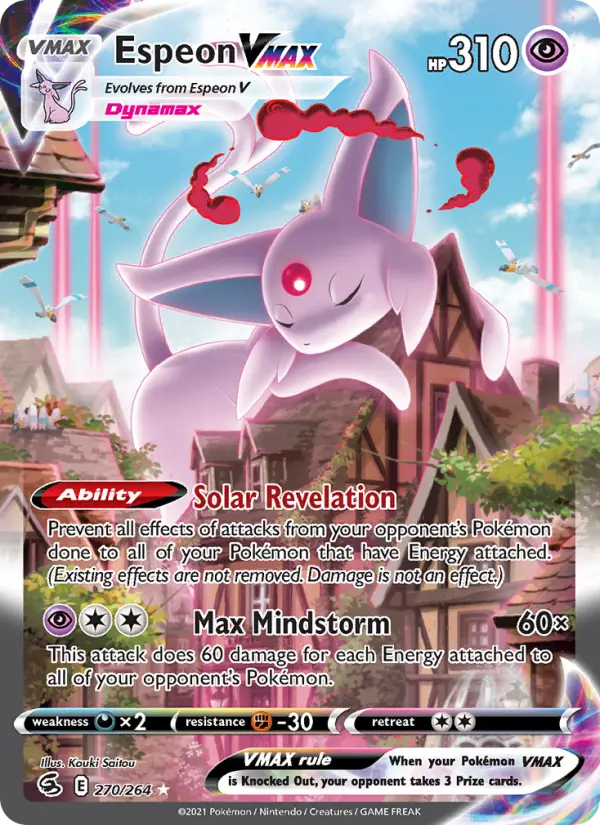 Espeon VMAX, Pokémon card