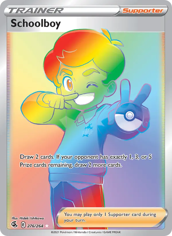 Schoolboy, Pokémon card