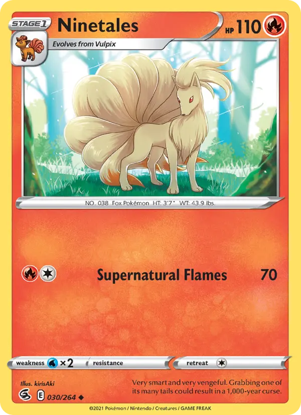 Ninetales, Pokémon card