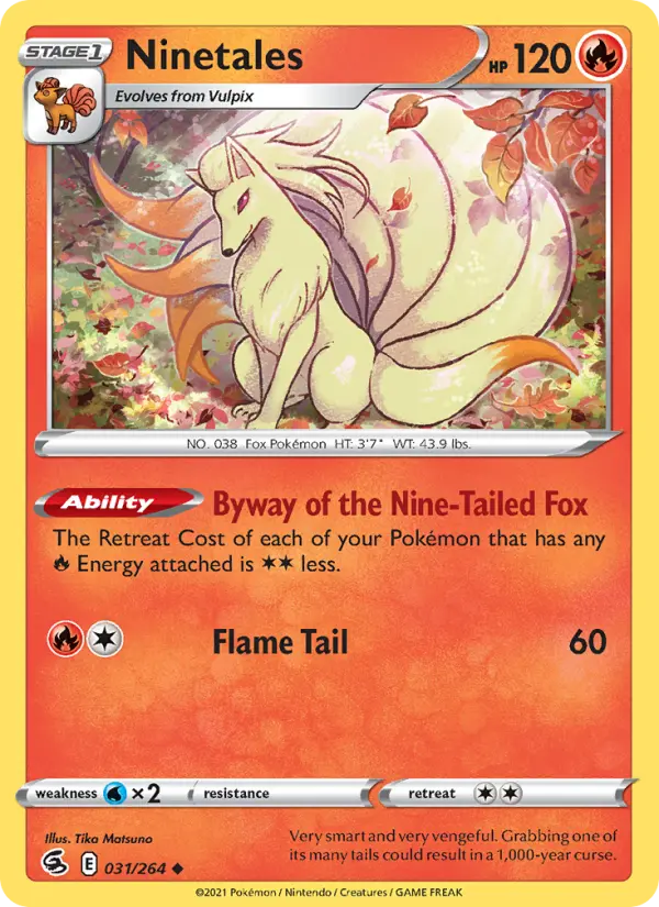Ninetales, Pokémon card