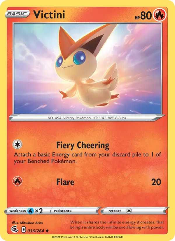 Victini, Pokémon card