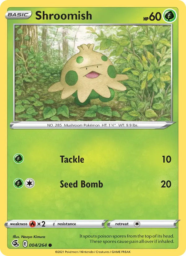 Shroomish, Pokémon card