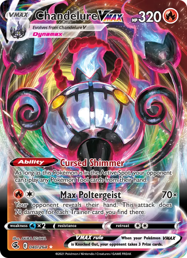 Chandelure VMAX, Pokémon card