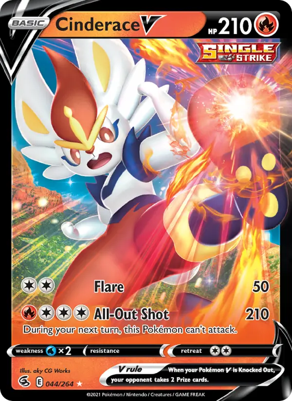Cinderace V, Pokémon card