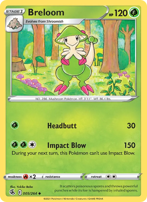 Breloom, Pokémon card