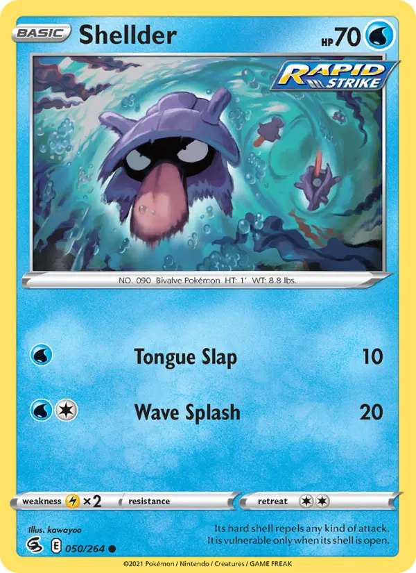 Shellder, Pokémon card