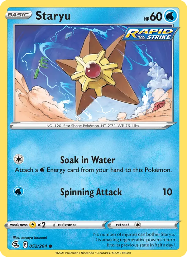 Staryu, Pokémon card