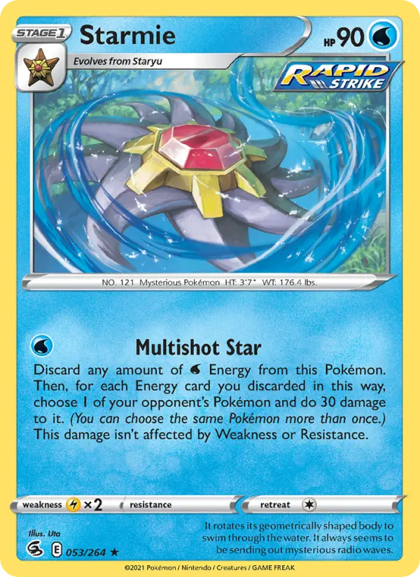 Starmie, Pokémon card