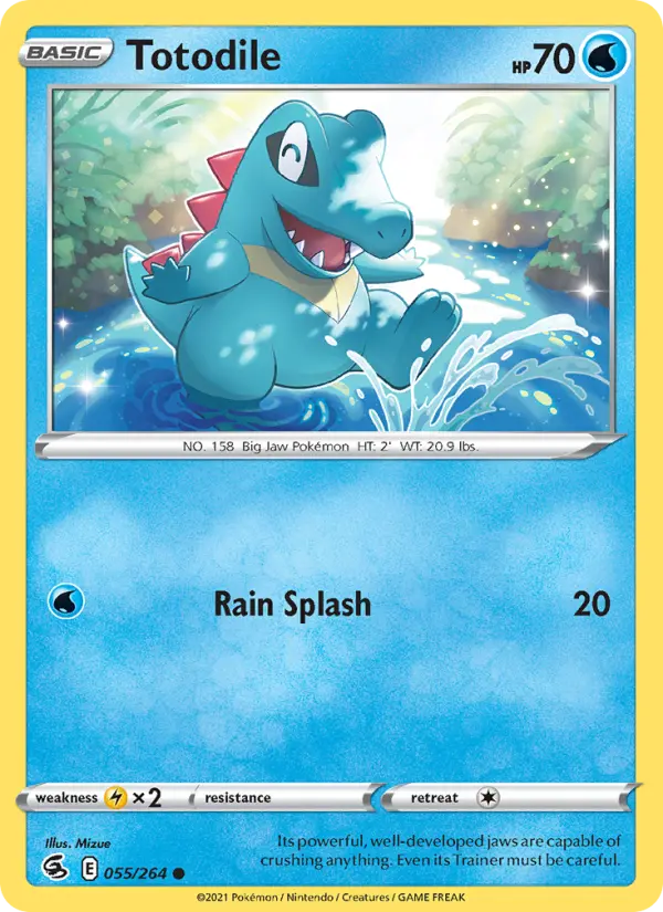 Totodile, Pokémon card