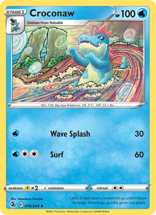Croconaw, Pokémon card