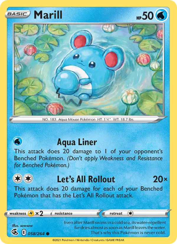 Marill, Pokémon card