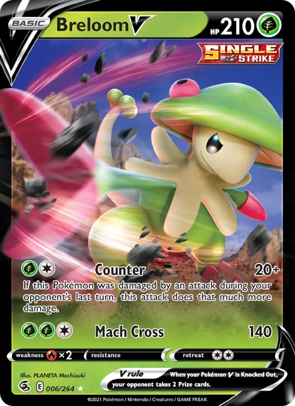 Breloom V, Pokémon card
