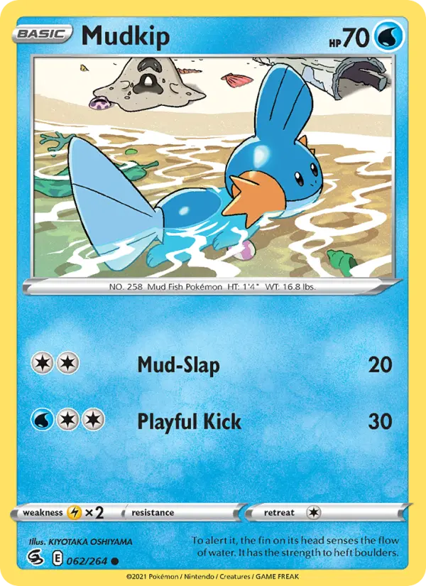 Mudkip, Pokémon card
