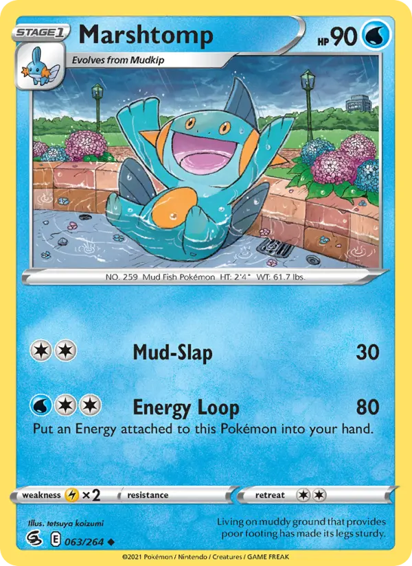 Marshtomp, Pokémon card