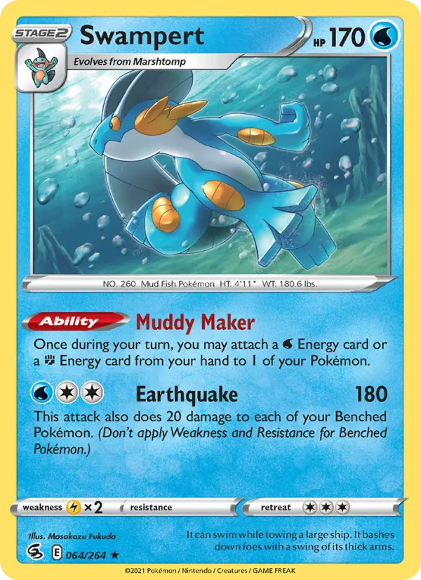 Swampert, Pokémon card