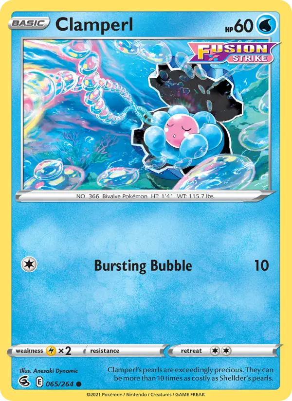Clamperl, Pokémon card