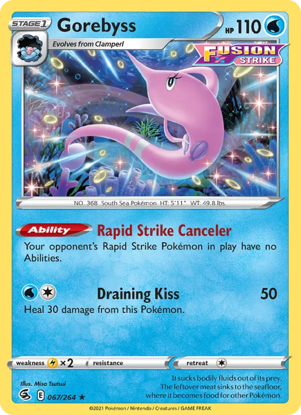Gorebyss, Pokémon card