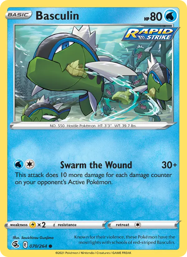 Basculin, Pokémon card