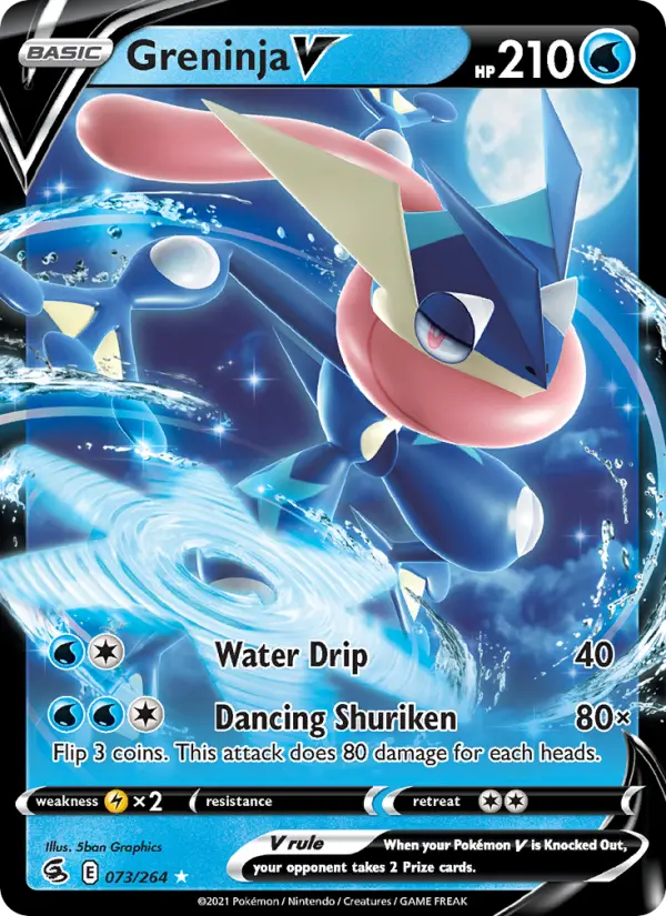 Greninja V, Pokémon card