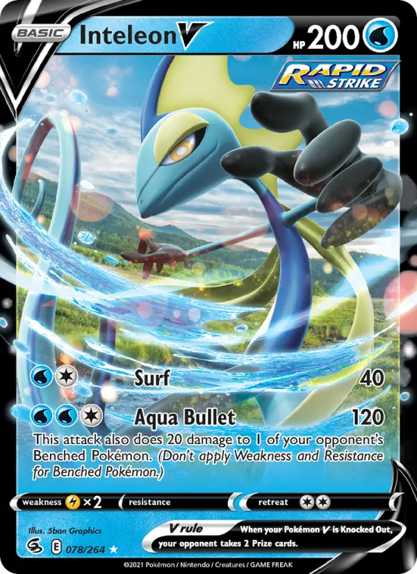 Inteleon V, Pokémon card