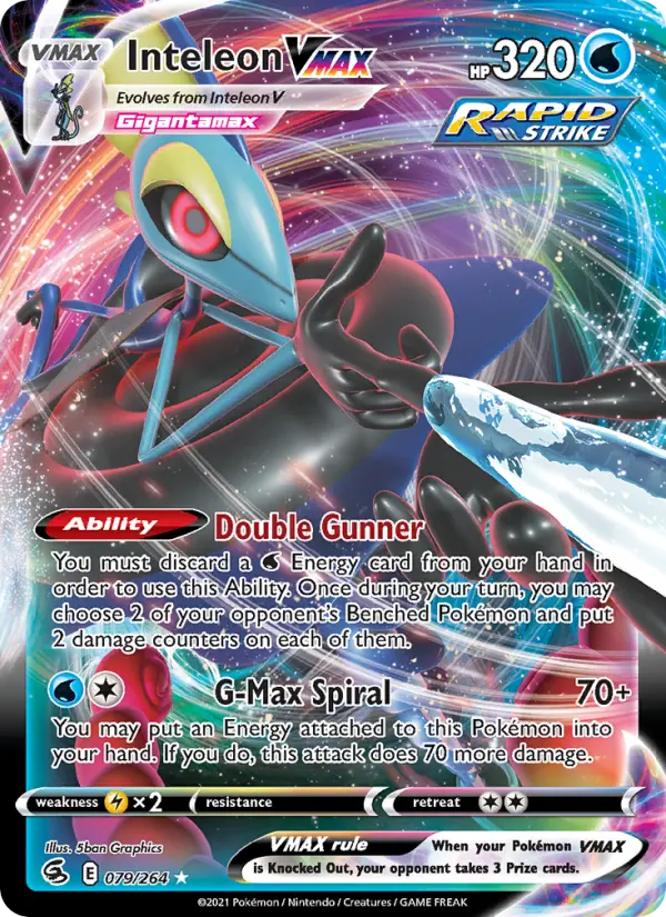 Inteleon VMAX, Pokémon card