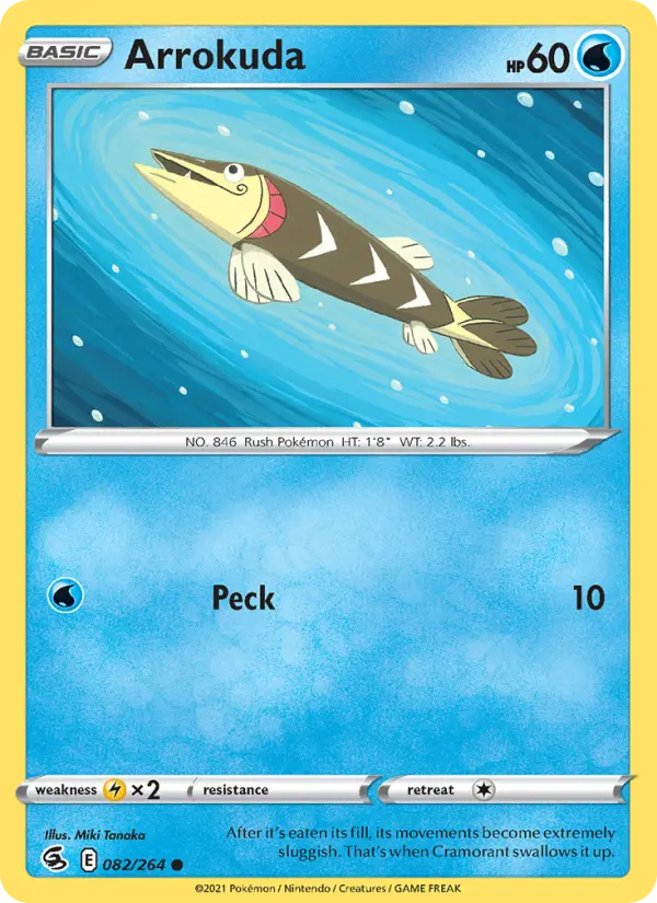 Arrokuda, Pokémon card